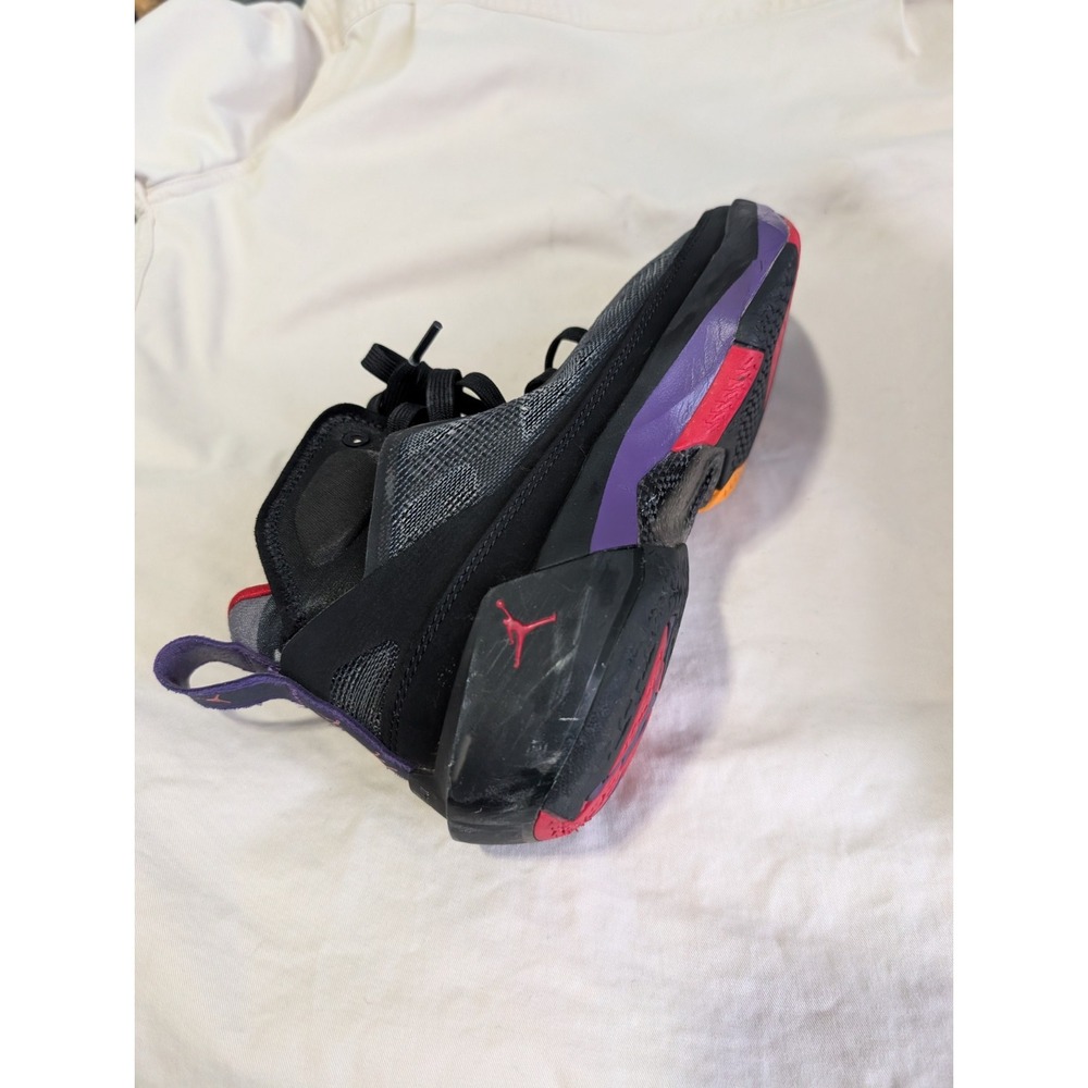 Air Jordan 37 Raptors Black Basketball Sneakers 6Y Red - Picture 8 of 9